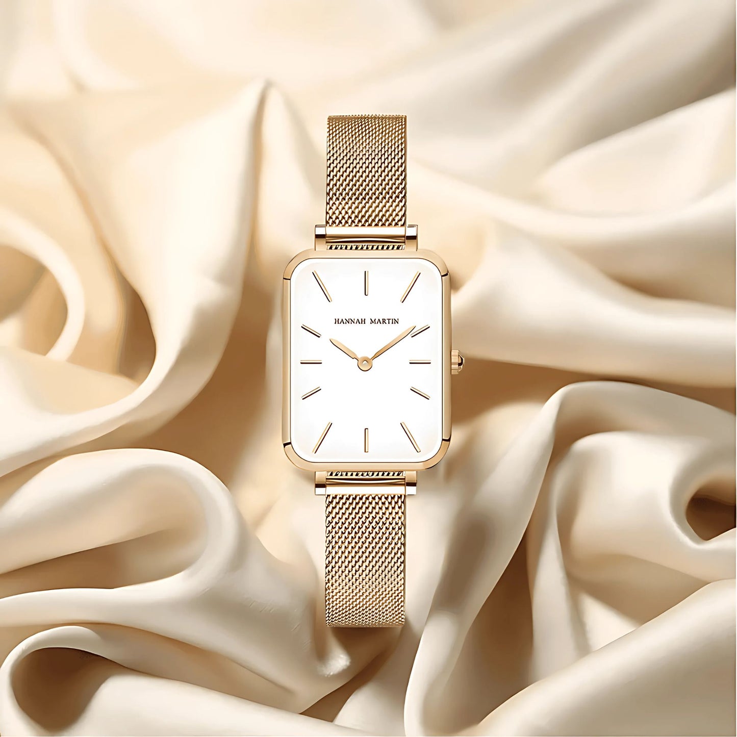 HANNAH MARTIN Quartz Watch – Minimalist Women's Watch in Thin Design & Stainless Steel