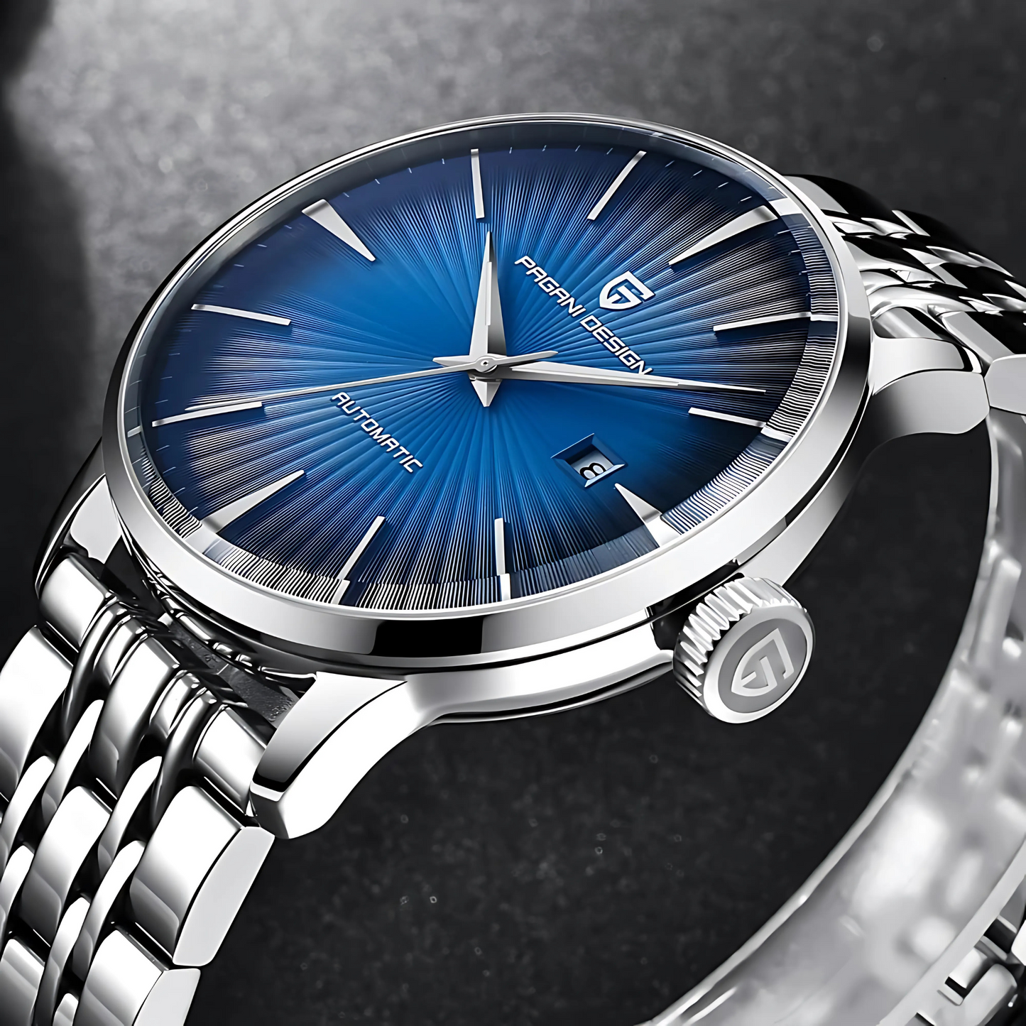 PAGANI DESIGN Classics 43mm Automatic Men's Watch – 316L Stainless Steel & Sapphire Crystal
