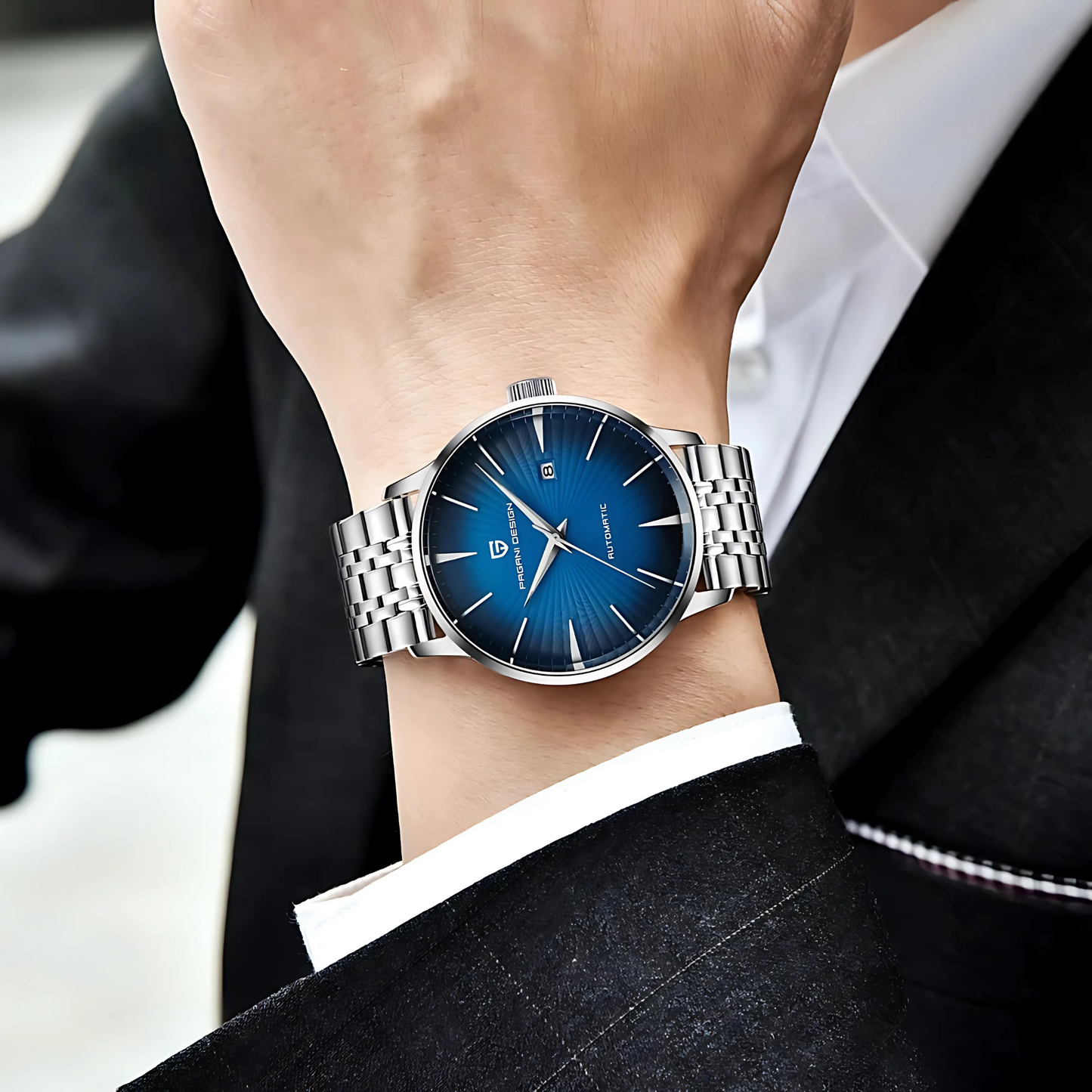 PAGANI DESIGN Classics 43mm Automatic Men's Watch – 316L Stainless Steel & Sapphire Crystal