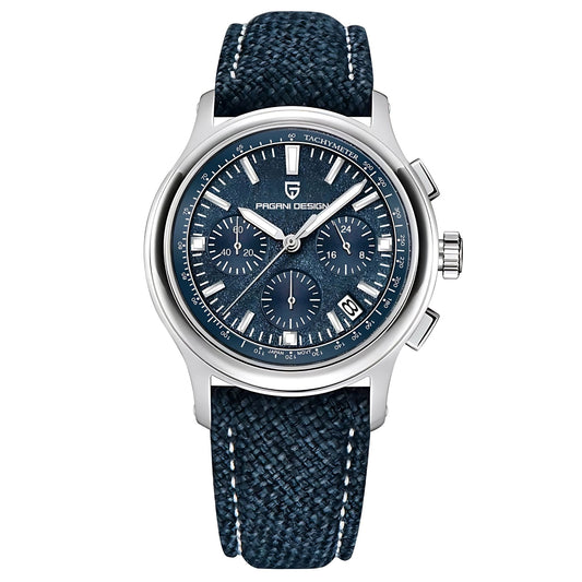 PAGANI DESIGN ChronoMaster 40mm Kvartsklocka – Stilren Herrklocka med Safirglas & Chronograph