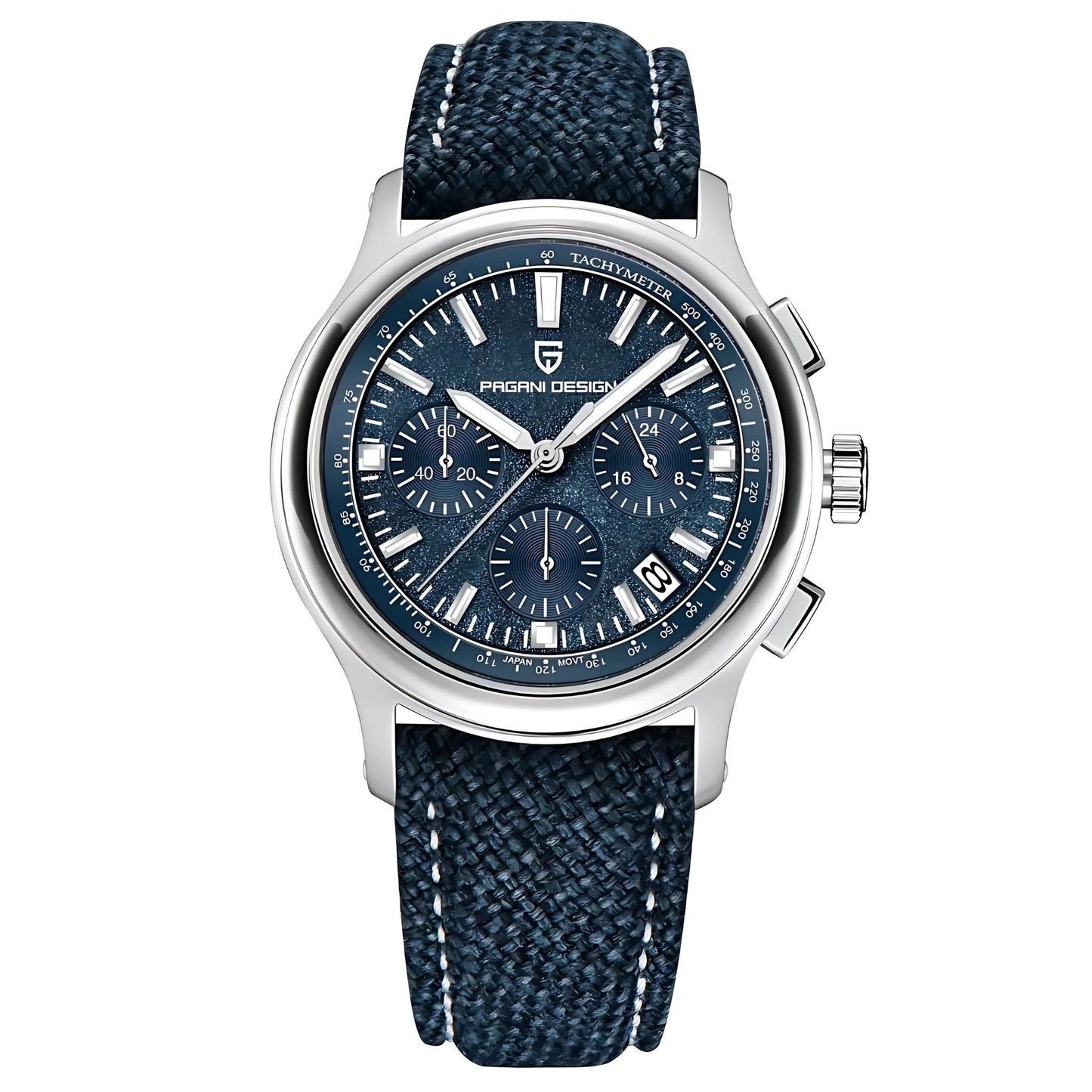 PAGANI DESIGN ChronoMaster 40mm Quartz Watch – Stylish Men's Watch with Sapphire Glass & Chronograph