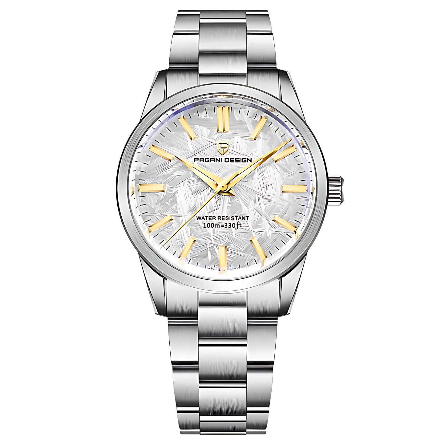 PAGANI DESIGN Signature 40mm Quartz Watch – Elegant Men's Watch in Stainless Steel