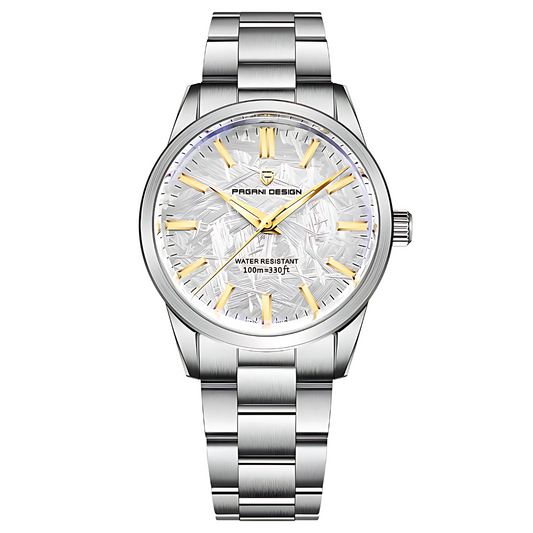 PAGANI DESIGN Signature 40mm Kvartsklocka – Elegant Herrklocka i Rostfritt Stål