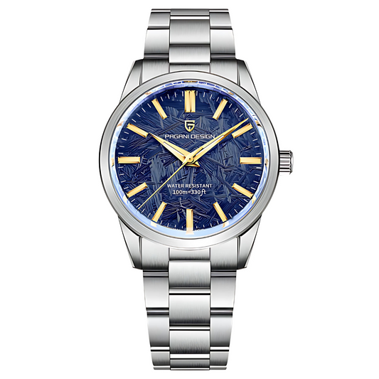 PAGANI DESIGN Signature 40mm Kvartsklocka – Elegant Herrklocka i Rostfritt Stål