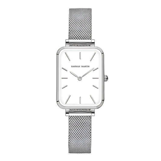 HANNAH MARTIN Kvartsklocka – Minimalistisk Damklocka i Tunn Design & Rostfritt Stål