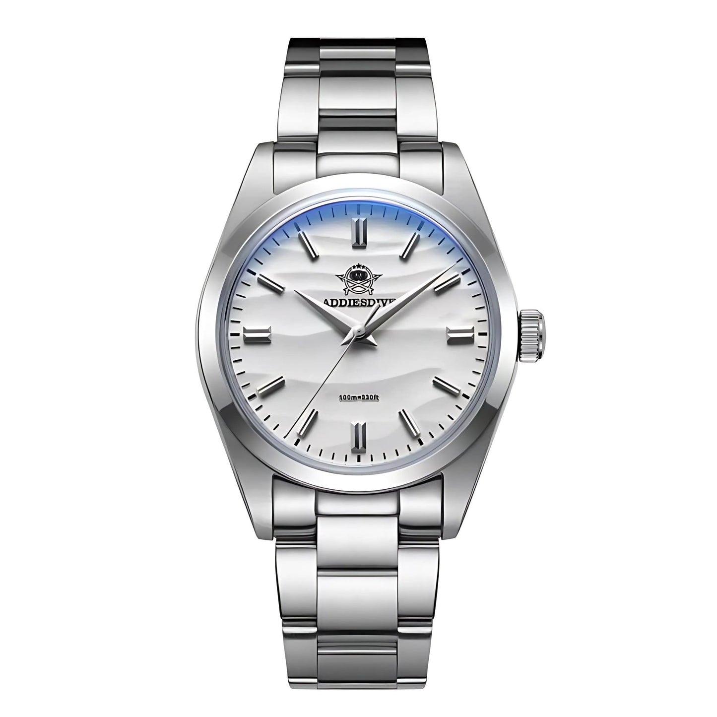 ADDIESDIVE Sahara 36mm Quartz Watch – Elegant Men's Watch in Stainless Steel with Sand Texture