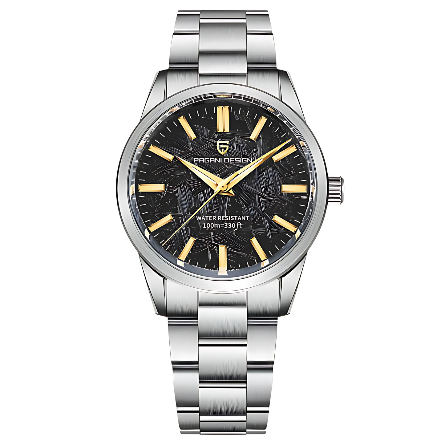 PAGANI DESIGN Signature 40mm Quartz Watch – Elegant Men's Watch in Stainless Steel