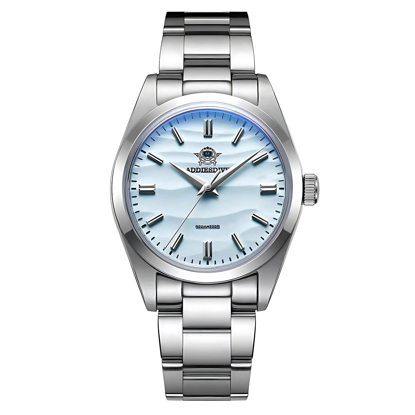 ADDIESDIVE Sahara 36mm Quartz Watch – Elegant Men's Watch in Stainless Steel with Sand Texture