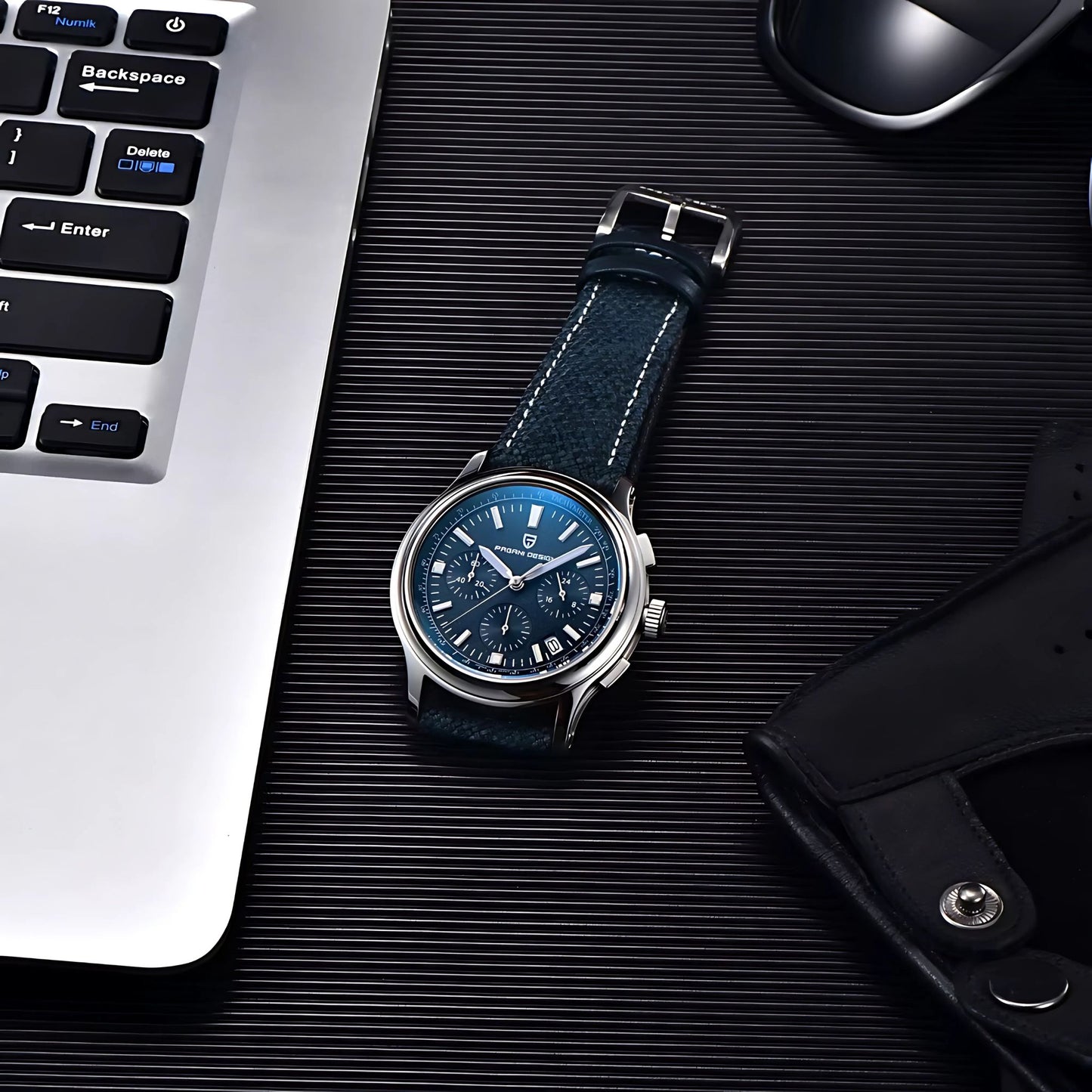 PAGANI DESIGN ChronoMaster 40mm Quartz Watch – Stylish Men's Watch with Sapphire Glass & Chronograph