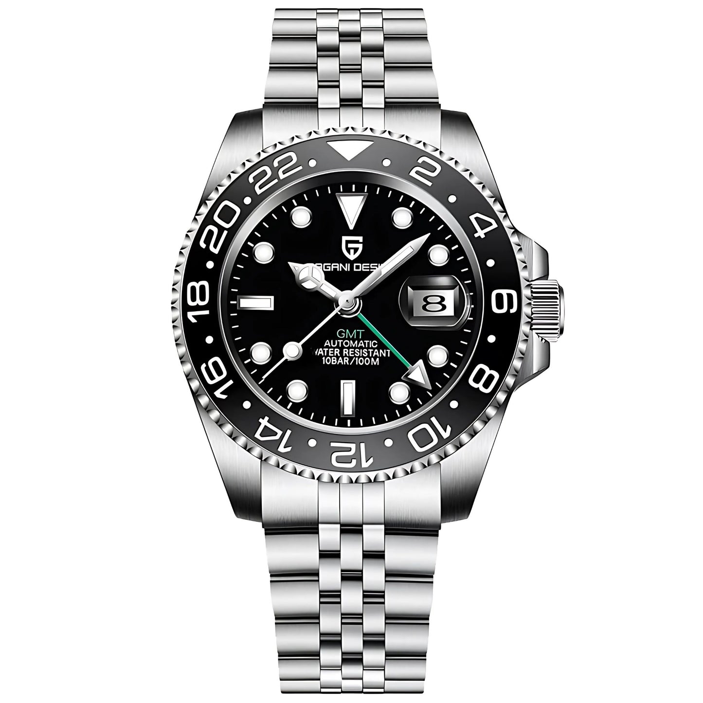 PAGANI DESIGN Horizon GMT 40mm - Automatic Men's Watch, Stainless Steel