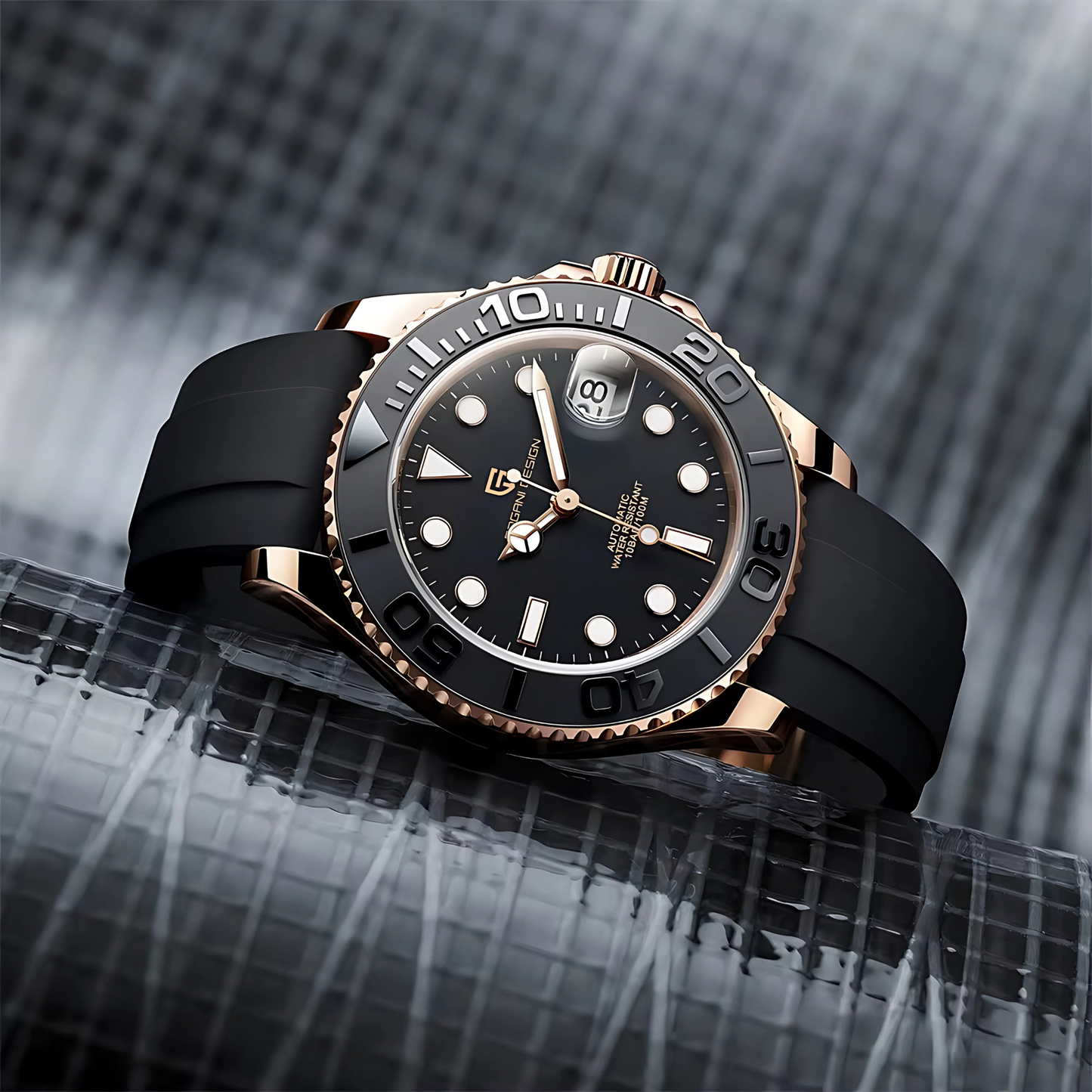 PAGANI DESIGN Ocean 40mm Automatic Men's Watch - Diving Style, Sapphire Glass