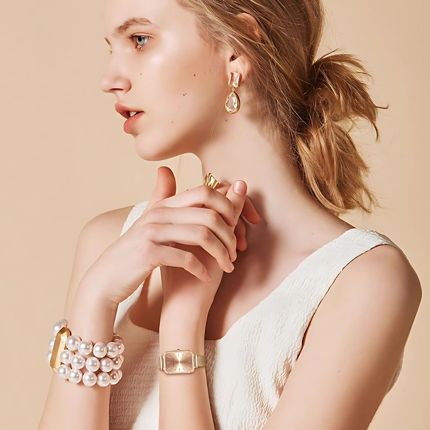 HANNAH MARTIN Quartz Watch – Minimalist Women's Watch in Thin Design & Stainless Steel