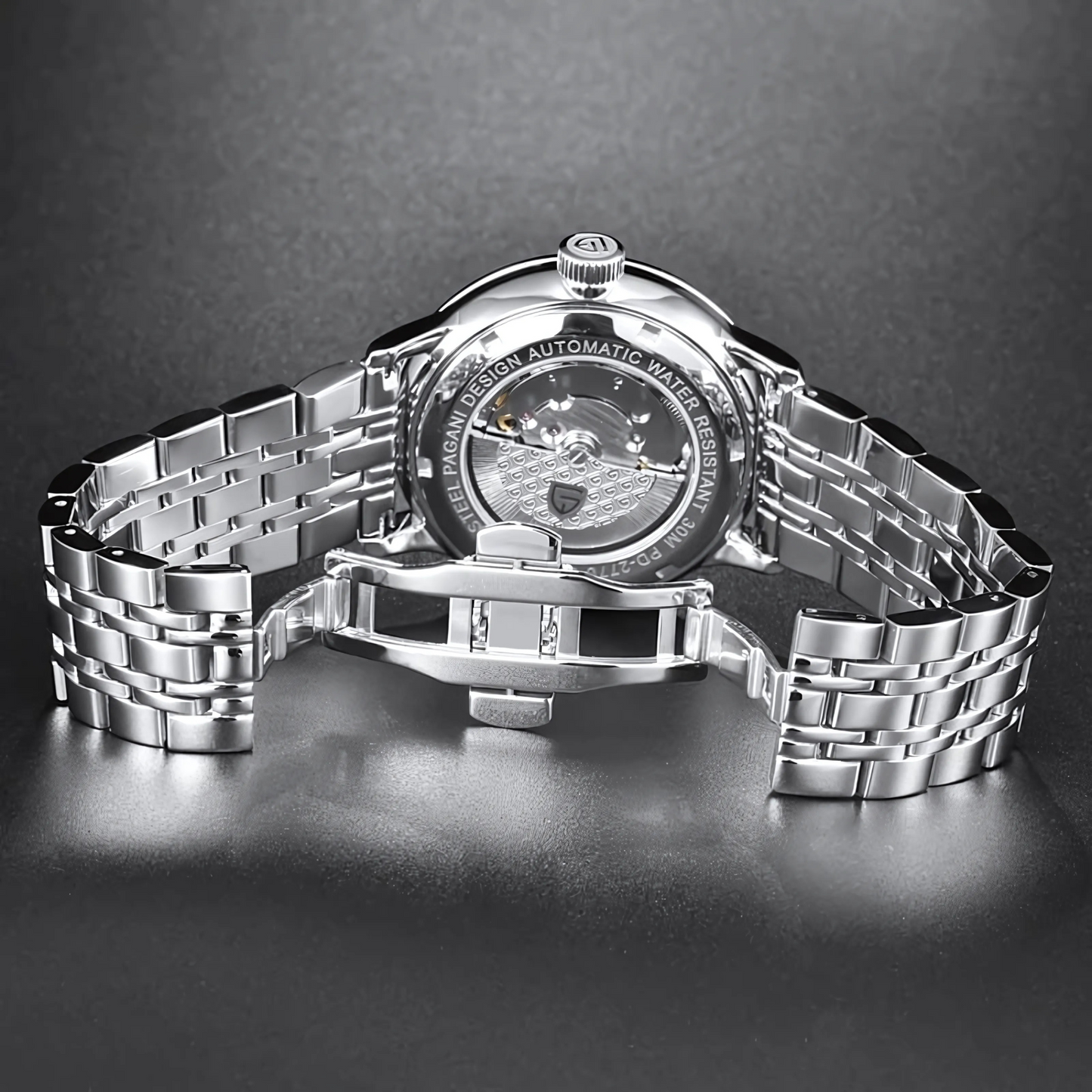PAGANI DESIGN Classics 43mm Automatic Men's Watch – 316L Stainless Steel & Sapphire Crystal