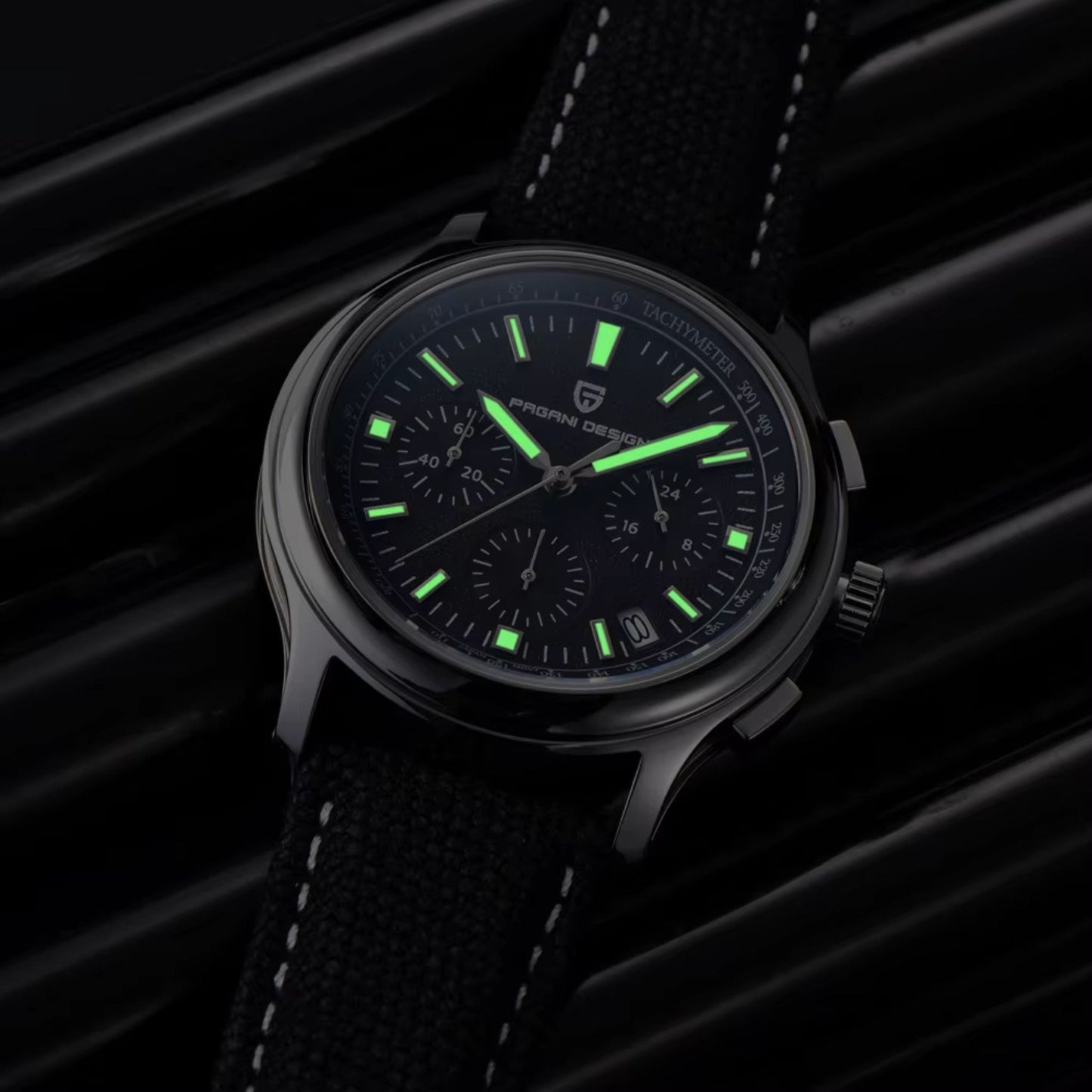 PAGANI DESIGN ChronoMaster 40mm Quartz Watch – Stylish Men's Watch with Sapphire Glass & Chronograph