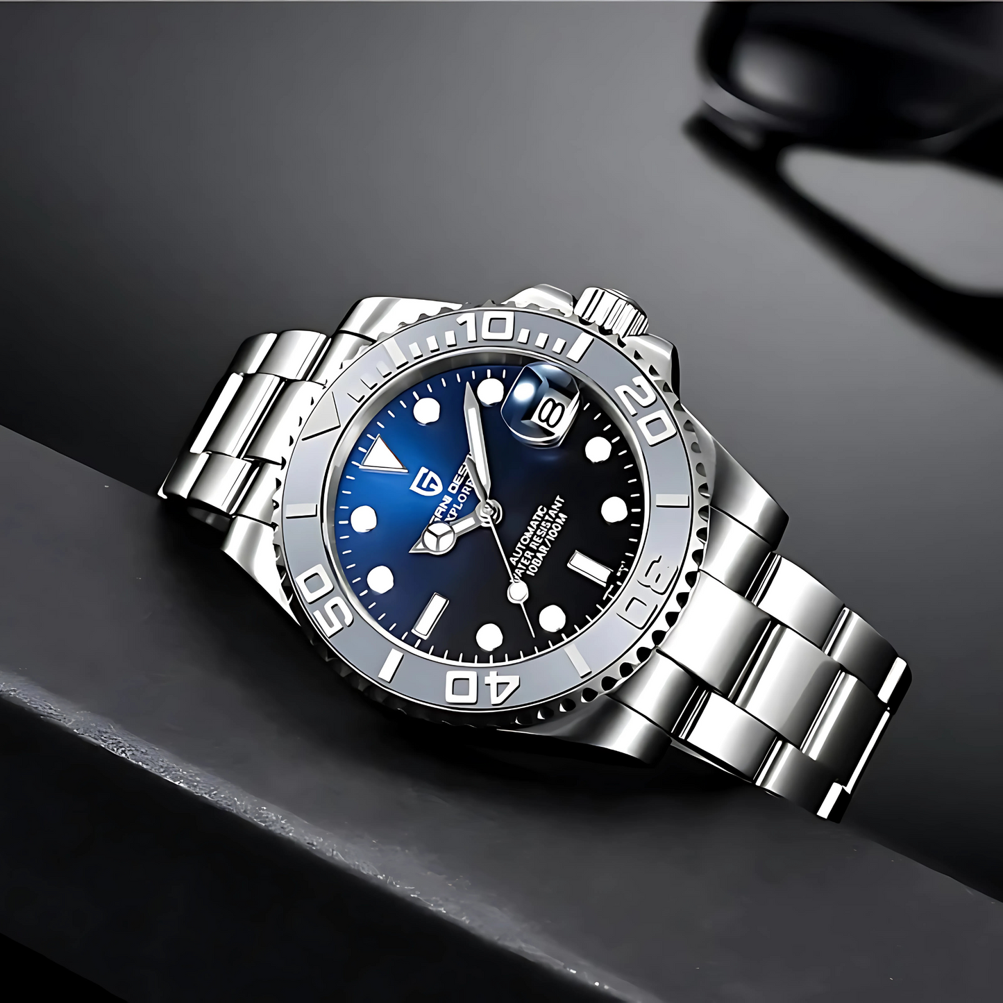 PAGANI DESIGN Ocean 40mm Automatic Men's Watch - Diving Style, Sapphire Glass