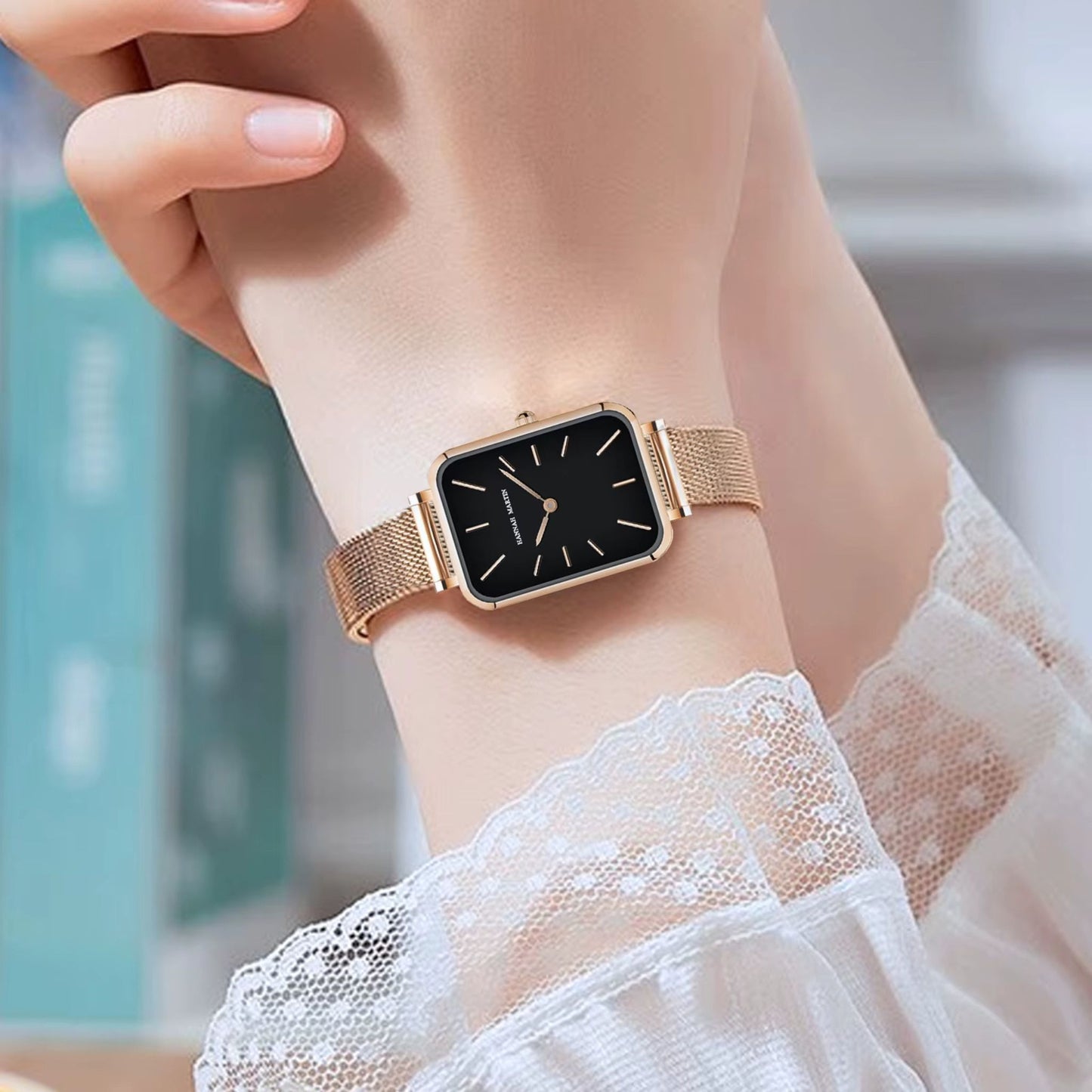 HANNAH MARTIN Quartz Watch – Minimalist Women's Watch in Thin Design & Stainless Steel