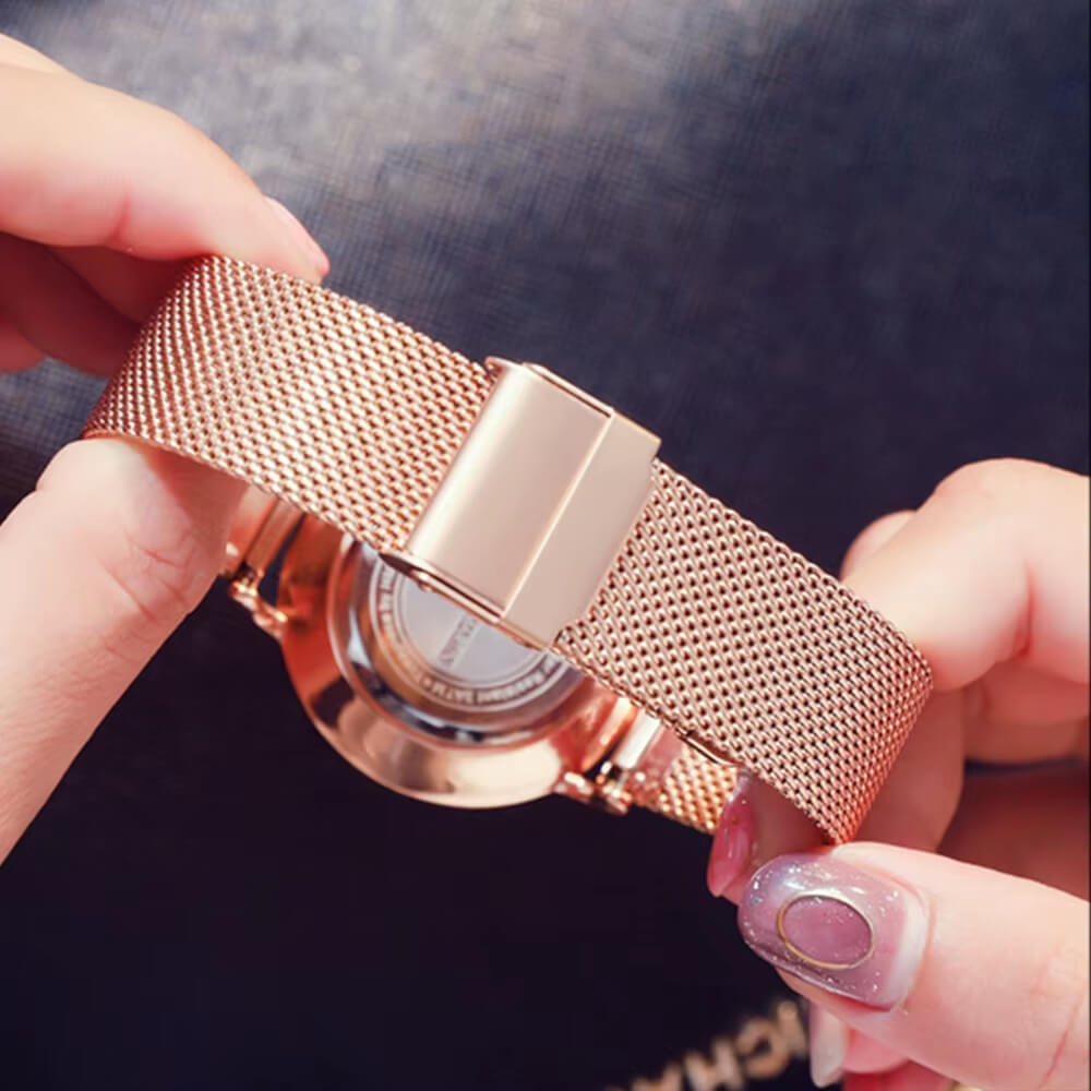 HANNAH MARTIN Elegance 36mm Quartz Watch – Stylish Women's Watch in Stainless Steel with Minimalist Design
