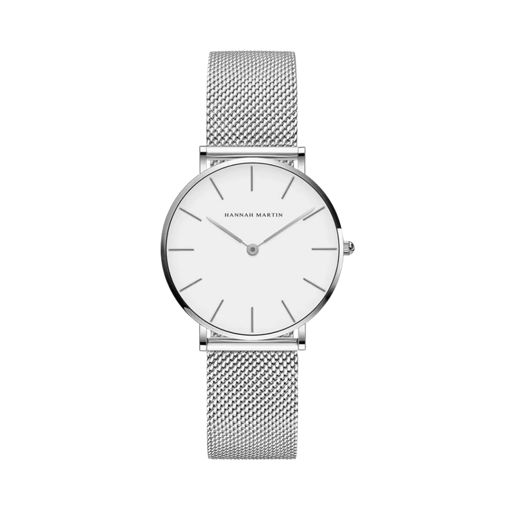 HANNAH MARTIN Elegance 36mm Quartz Watch – Stylish Women's Watch in Stainless Steel with Minimalist Design