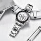 PAGANI DESIGN Velocity Chronograph 40mm Quartz Watch – Sporty Men's Watch in Stainless Steel, Seiko VK63