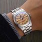 ADDIESDIVE Sahara 36mm Quartz Watch – Elegant Men's Watch in Stainless Steel with Sand Texture