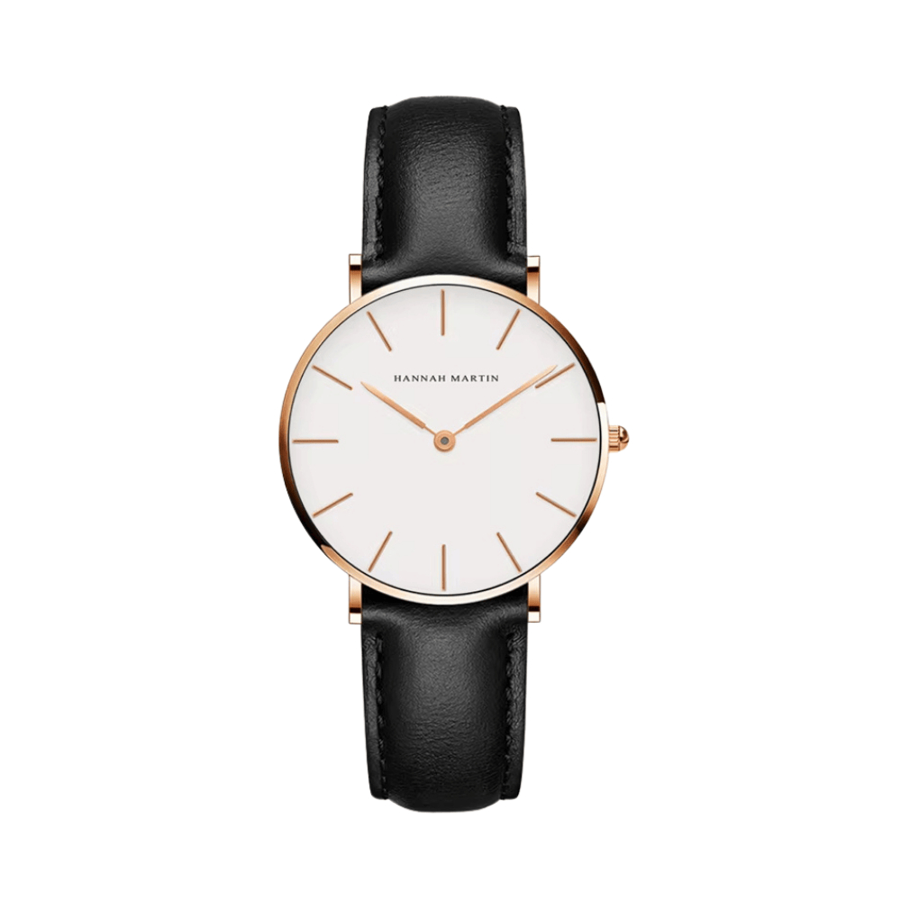 HANNAH MARTIN Signature 36mm Quartz Watch – Elegant Ladies Watch in Stainless Steel