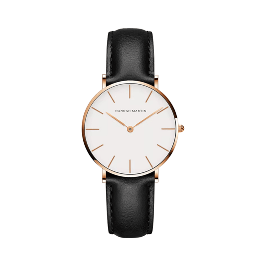 HANNAH MARTIN Signature 36mm Quartz Watch – Elegant Ladies Watch in Stainless Steel