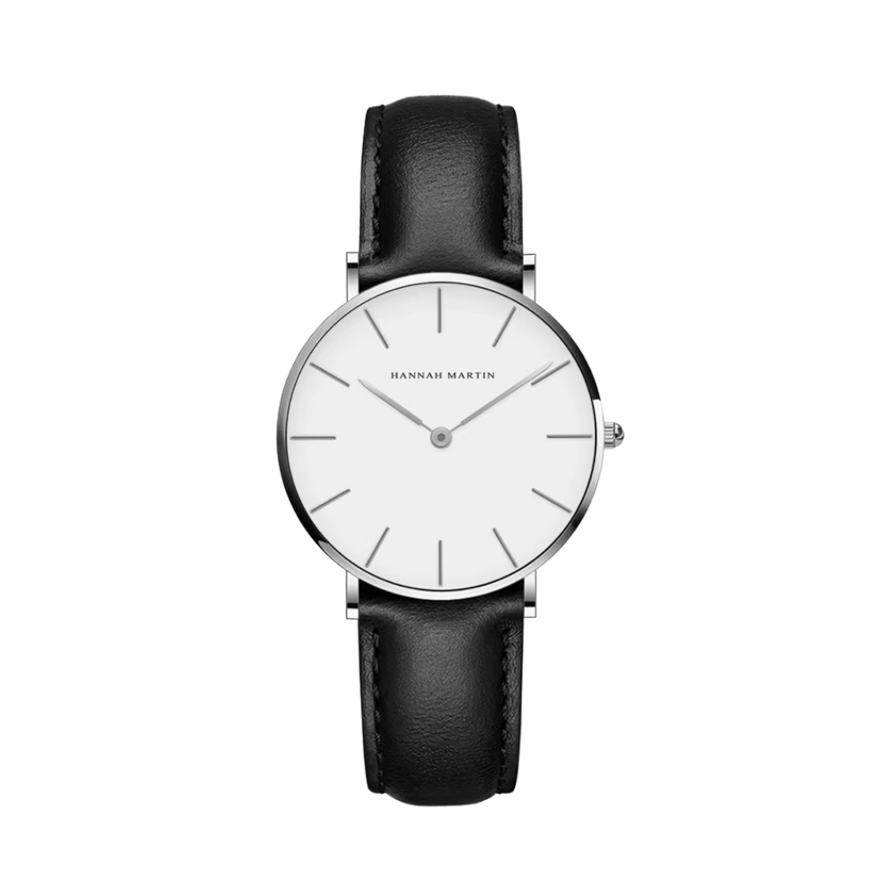 HANNAH MARTIN Signature 36mm Quartz Watch – Elegant Ladies Watch in Stainless Steel